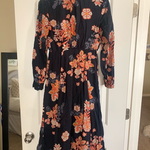 Black Free People Button Dress - Picture 3 of 3